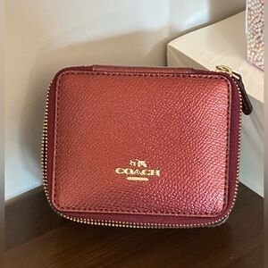 COACH JEWELRY BOX IN CROSSGRAIN LEATHER